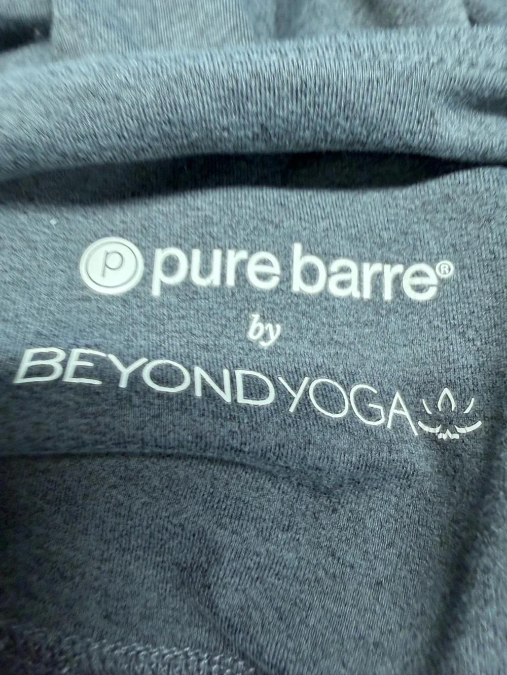 Pure Barre x Beyond Yoga High Waisted Charcoal Leggings Buttery Soft Medium Fit